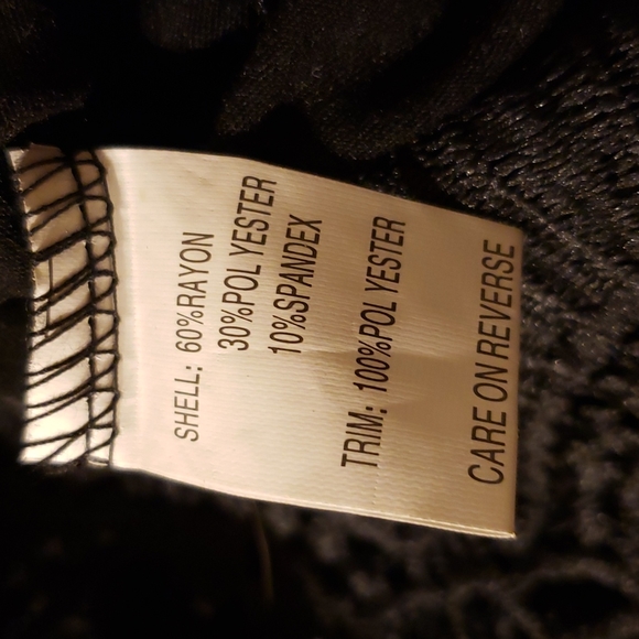 Black Dress with Embroidered bottom - Picture 6 of 10